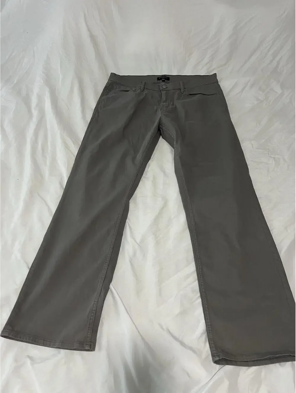 Banana Republic The Traveler Pants Mens 38x32 Gray stretch Slim Fit 132